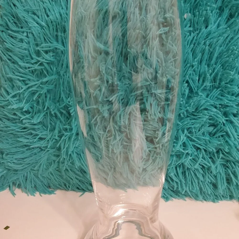 Tall Clear Glass Pilsner Beer Mug Weizen Heavy Weighted Base Footed Stemware